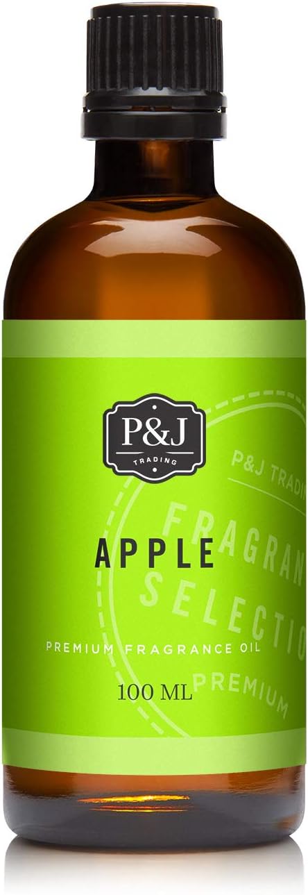 P&J Fragrance Oil | Apple Oil 100ml - Candle Scents for Candle Making, Freshie Scents, Soap Making