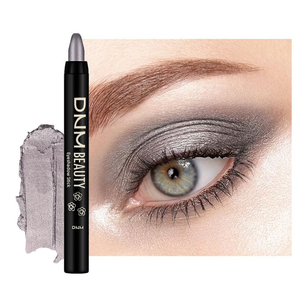 Kaely Cream Eye Shadow Sticks, Smoky Grey Shimmer Eyeliner Pencil Eyeshadow Palette Makeup, Eye