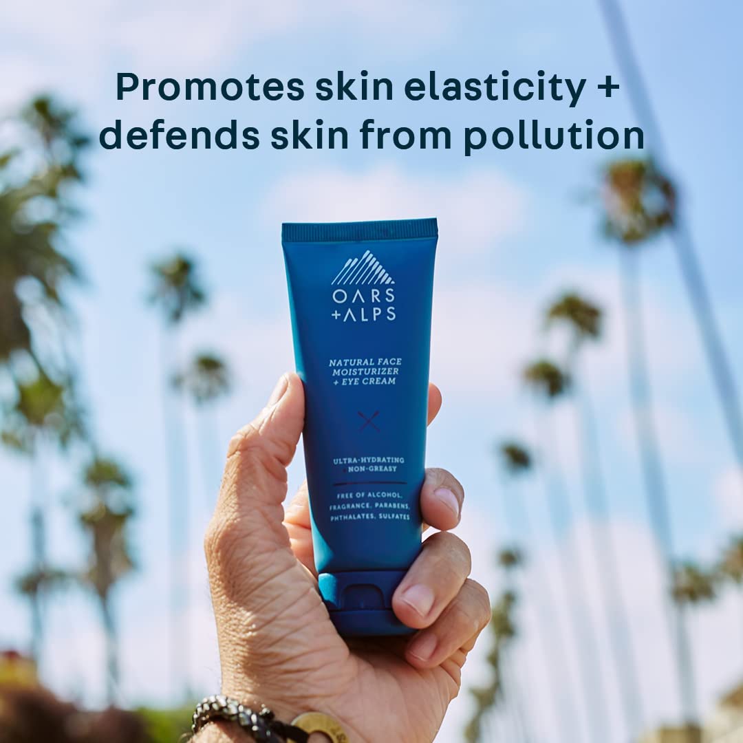 Oars + Alps Face Moisturizer and Eye Cream, Dermatologist Tested Skin Care Infused with Aloe Leaf