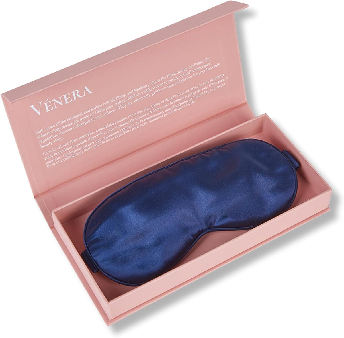 Silk Sleep Mask - 100% Pure 22 Momme Mulberry Silk Eye Sleeping Mask for Women and Men - Blackout