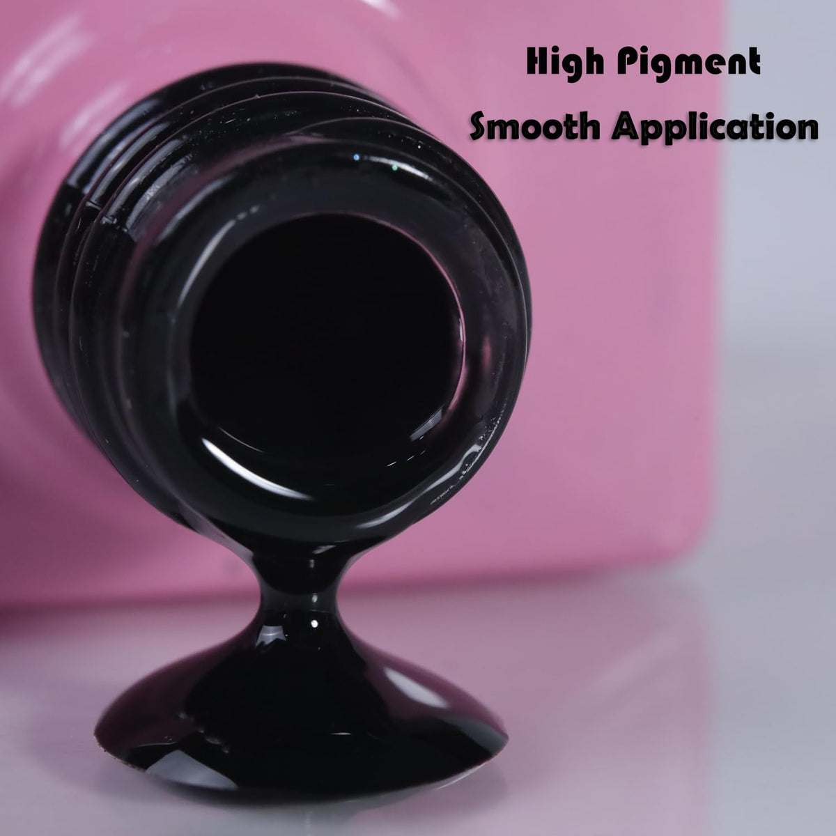 FZANEST Black Gel Nail Polish,15ml Fall Winter Gel Polish Nail Colors Soak Off UV LED Nail Art