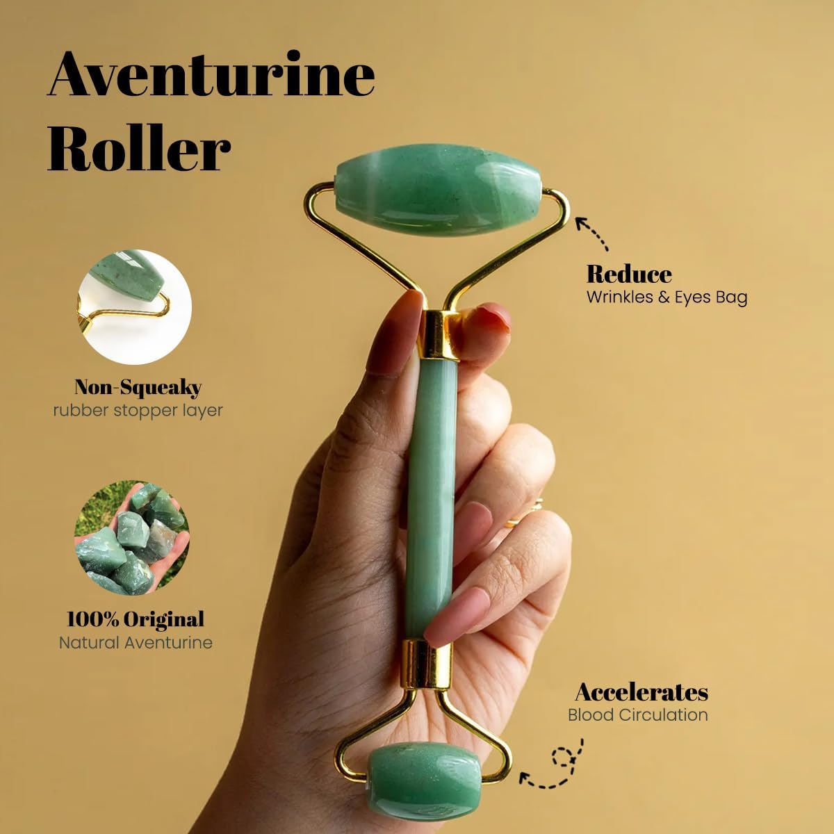 Gua Sha Facial Tools & Face Roller by ROSELYNBOUTIQUE Original Face Massager for Puffiness