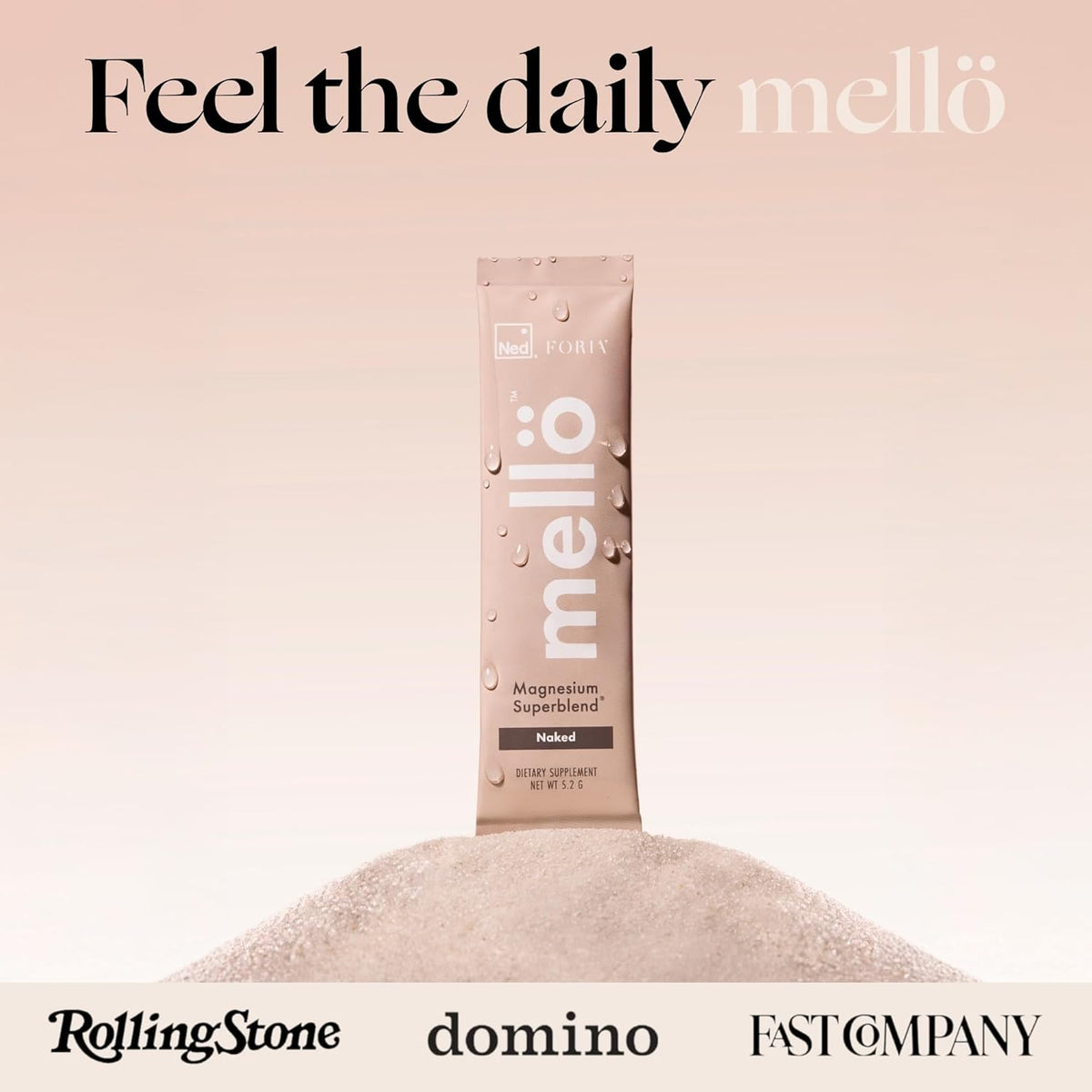 Mellö Magnesium Supplement Superblend Powder - Magnesium Glycinate with L-Theanine, GABA, and Trace