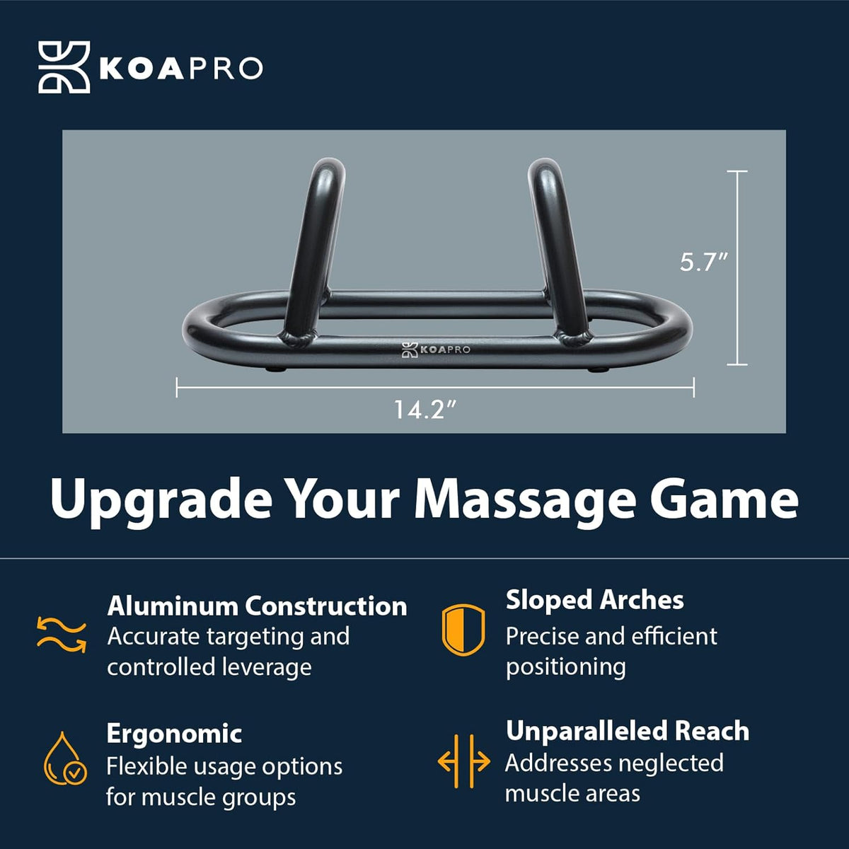 KOAPRO Psoas and Hip Hook Release Tool for Iliacus and Hip Flexor; Alleviate Pain and Tension