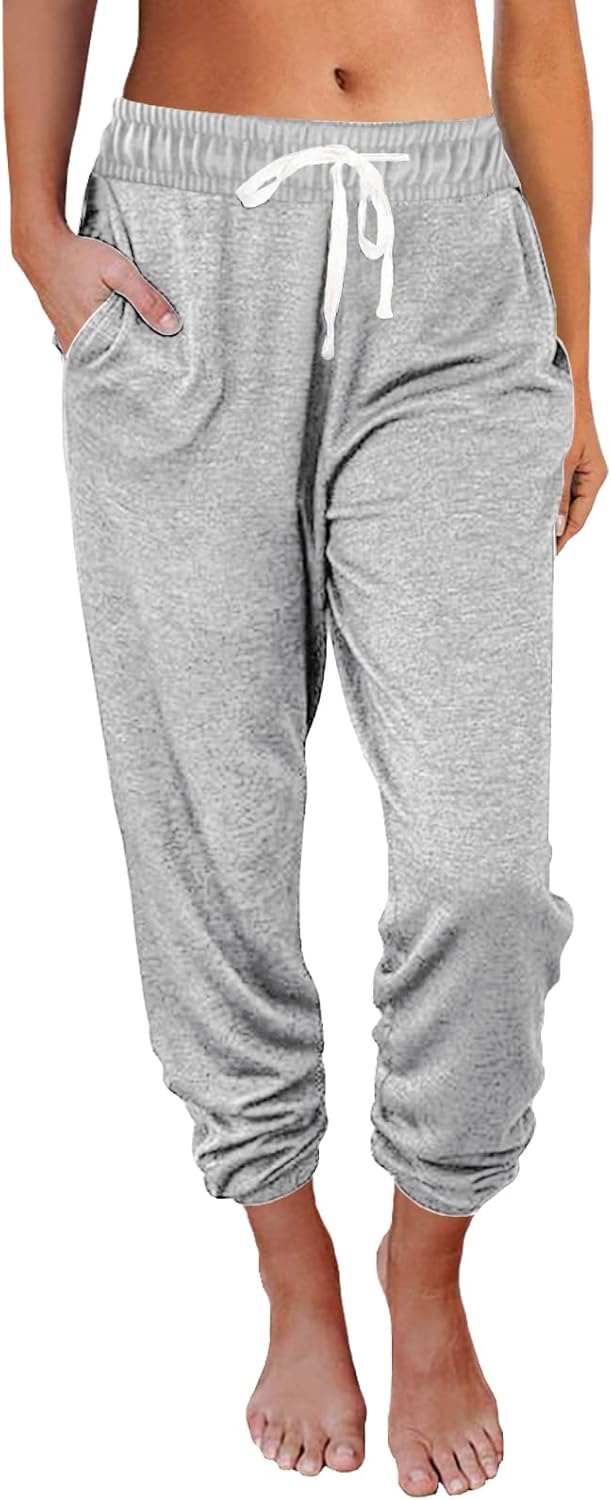AUTOMET Sweatpants Women with Pockets Lounge Pajama Travel Pants Work Joggers Fall Clothes Winter