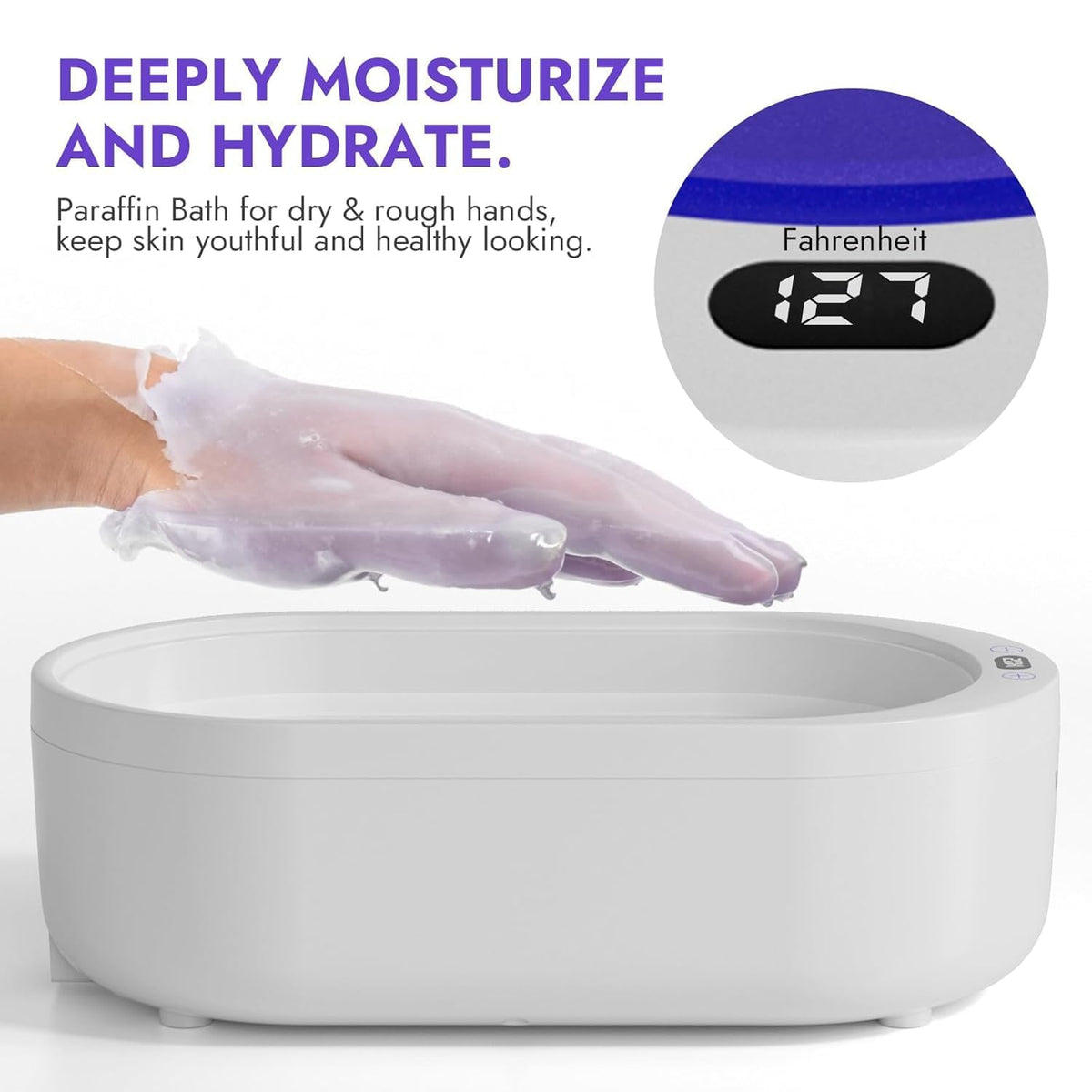Small Paraffin Wax Machine for Hands - Professional Hand Wax Paraffin Machine 2L With 4Pack