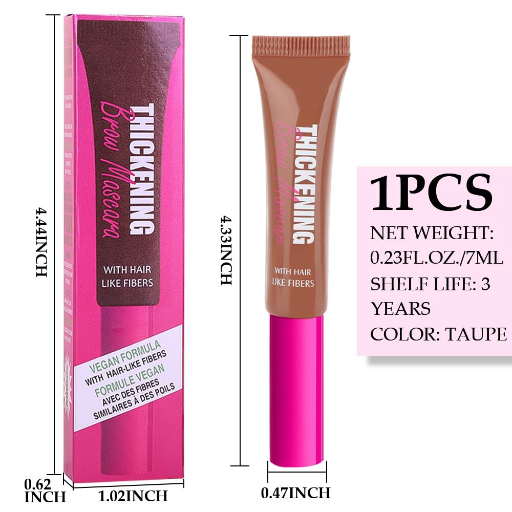 Kaely Thickening Brow Mascara,Tinted Eyebrow Gel Waterproof,Eyebrow Color Makeup,Brow Fast
