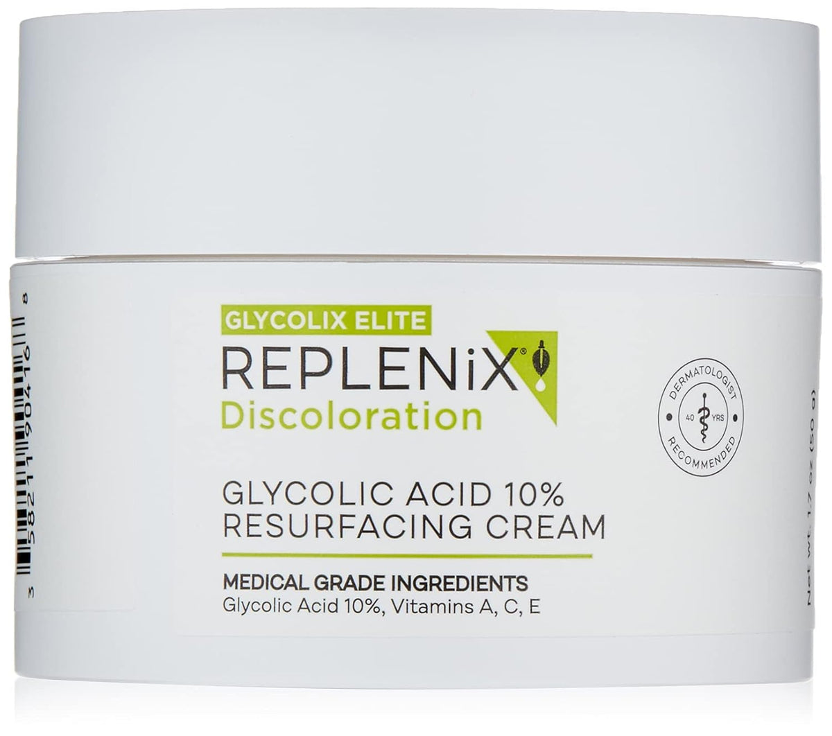 Replenix Glycolic Acid 10% Resurfacing Cream, Hydrating & Lightweight Medical-Grade Exfoliating