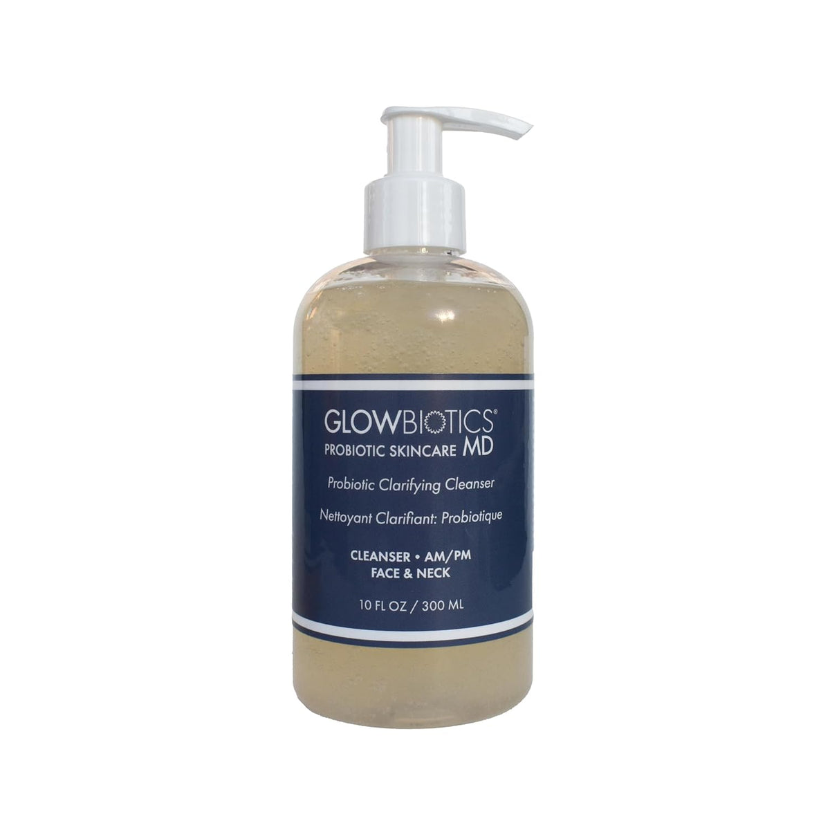 Glowbiotics Probiotic Clarifying Cleanser 10 oz – Gentle Foaming Face & Body Wash with 2% Salicylic