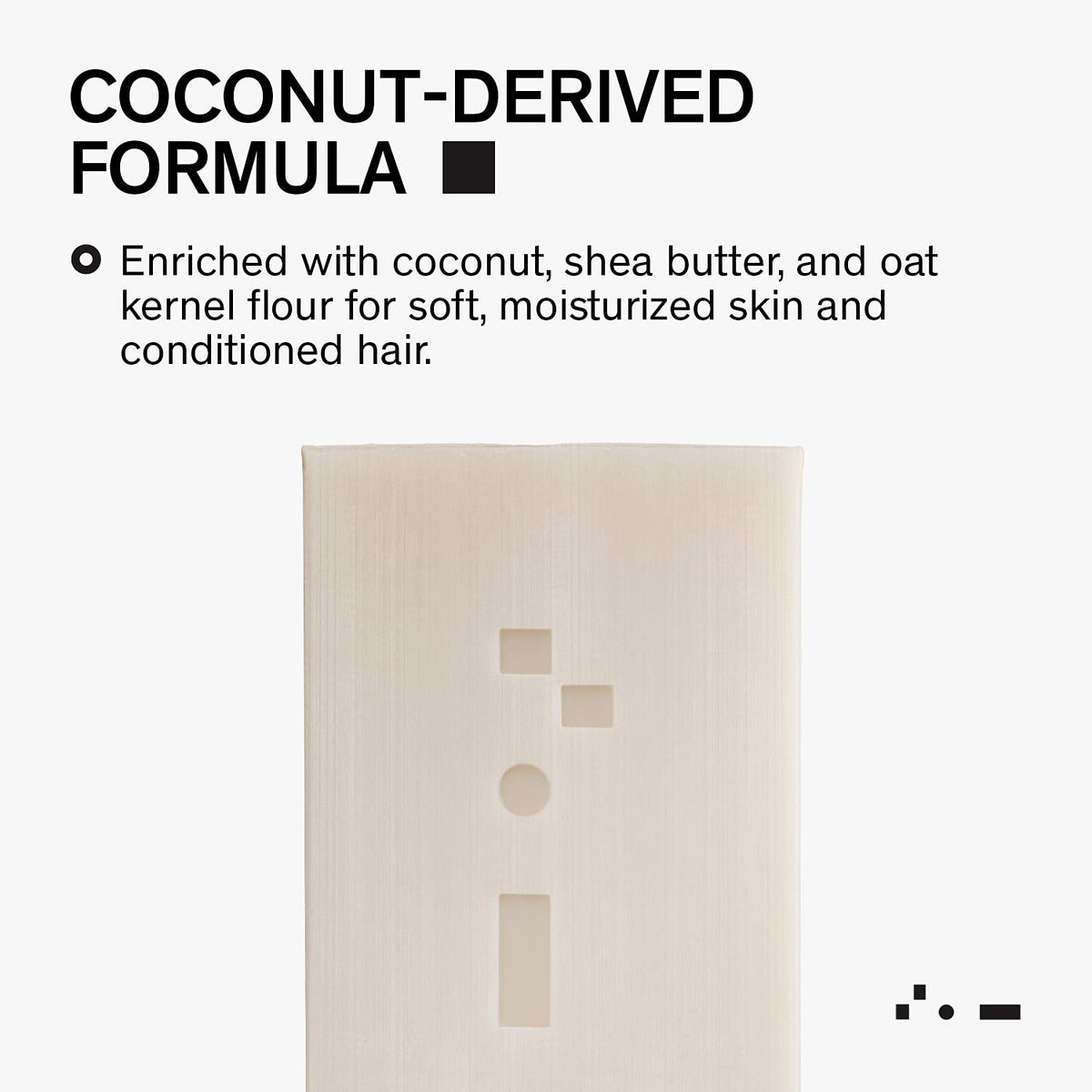 Bravo Sierra Body & Hair All-In-One Soap Bar - Tonka Bean & Lemon, 7 oz - Coconut, Shea Butter and