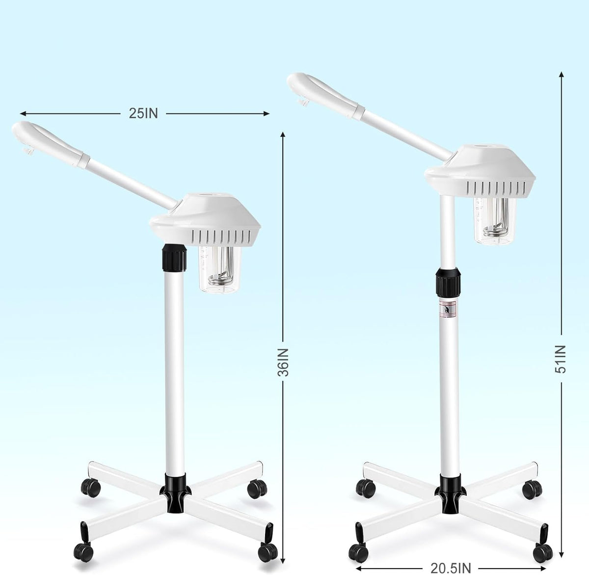 Professional Facial Steamer for Atomization Humidifier Atomizer, Adjustable Height and Angle, Face