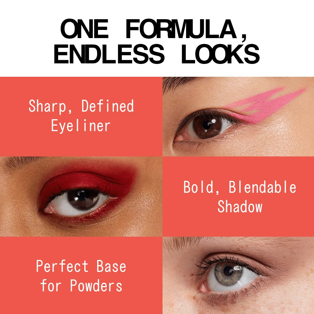 aboutface Matte Fluid Eye Paint Spectre – High-Pigment Liquid Eyeshadow, Long-Lasting, No-Budge