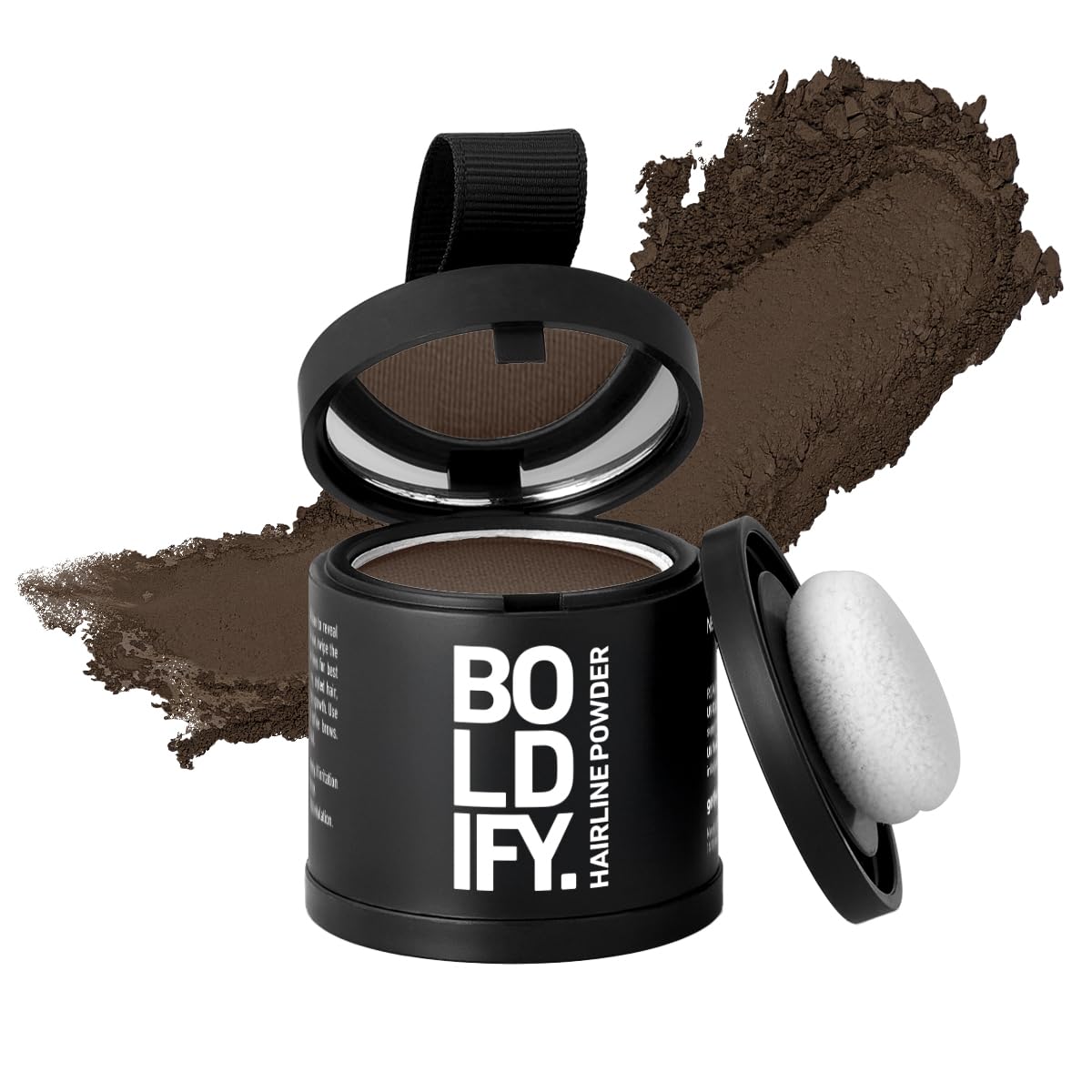 BOLDIFY Hairline Powder (LARGE, 10g) - Root Touch Up Hair Color for Gray Coverage - Bald Spot