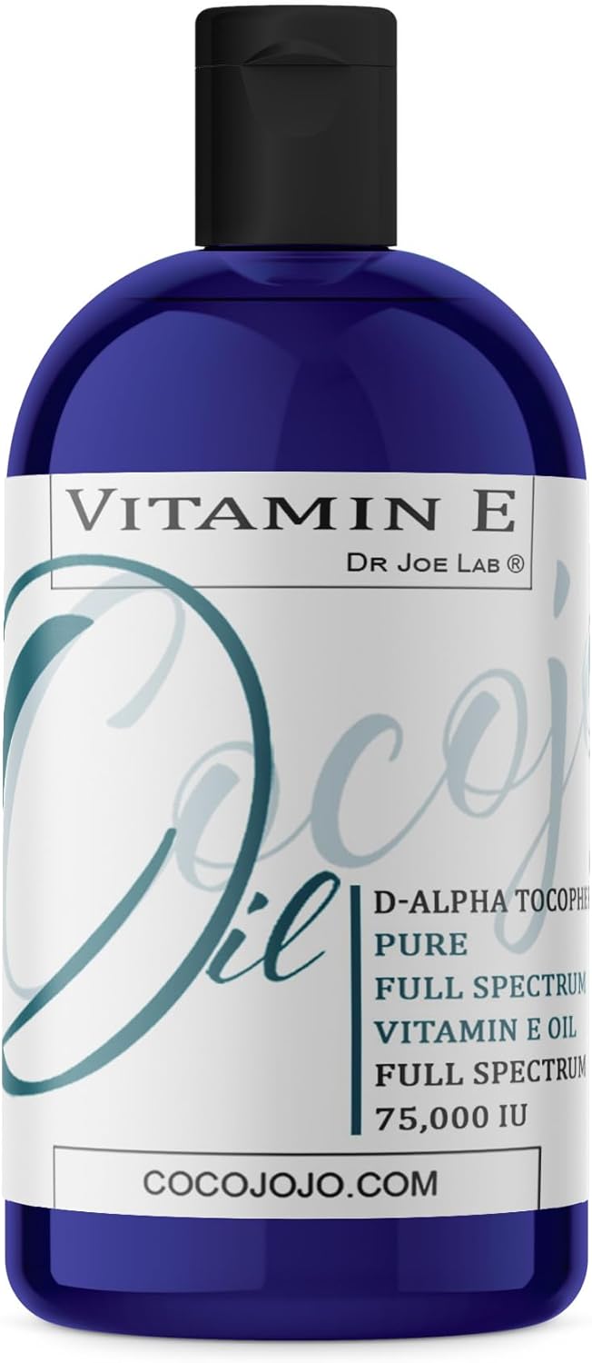 Vitamin E Oil - Pure, Full Spectrum, Undiluted, D Alpha Tocopherol, 75,000 IU - 16 oz - For Skin