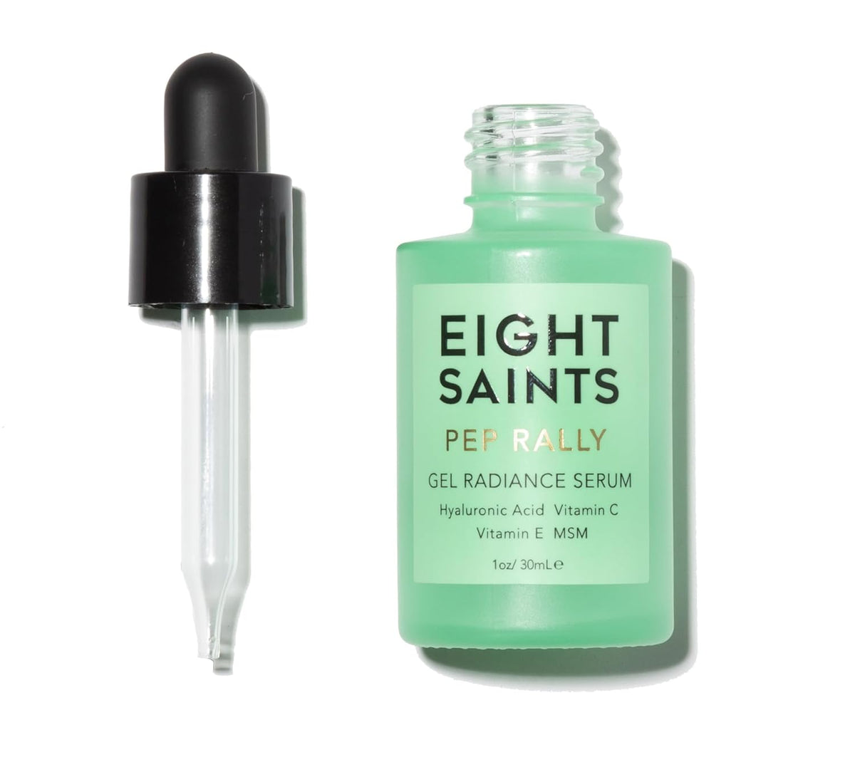 Eight Saints Skincare Pure Hyaluronic Acid Serum for Face Plumping, Natural and Organic Vitamin C