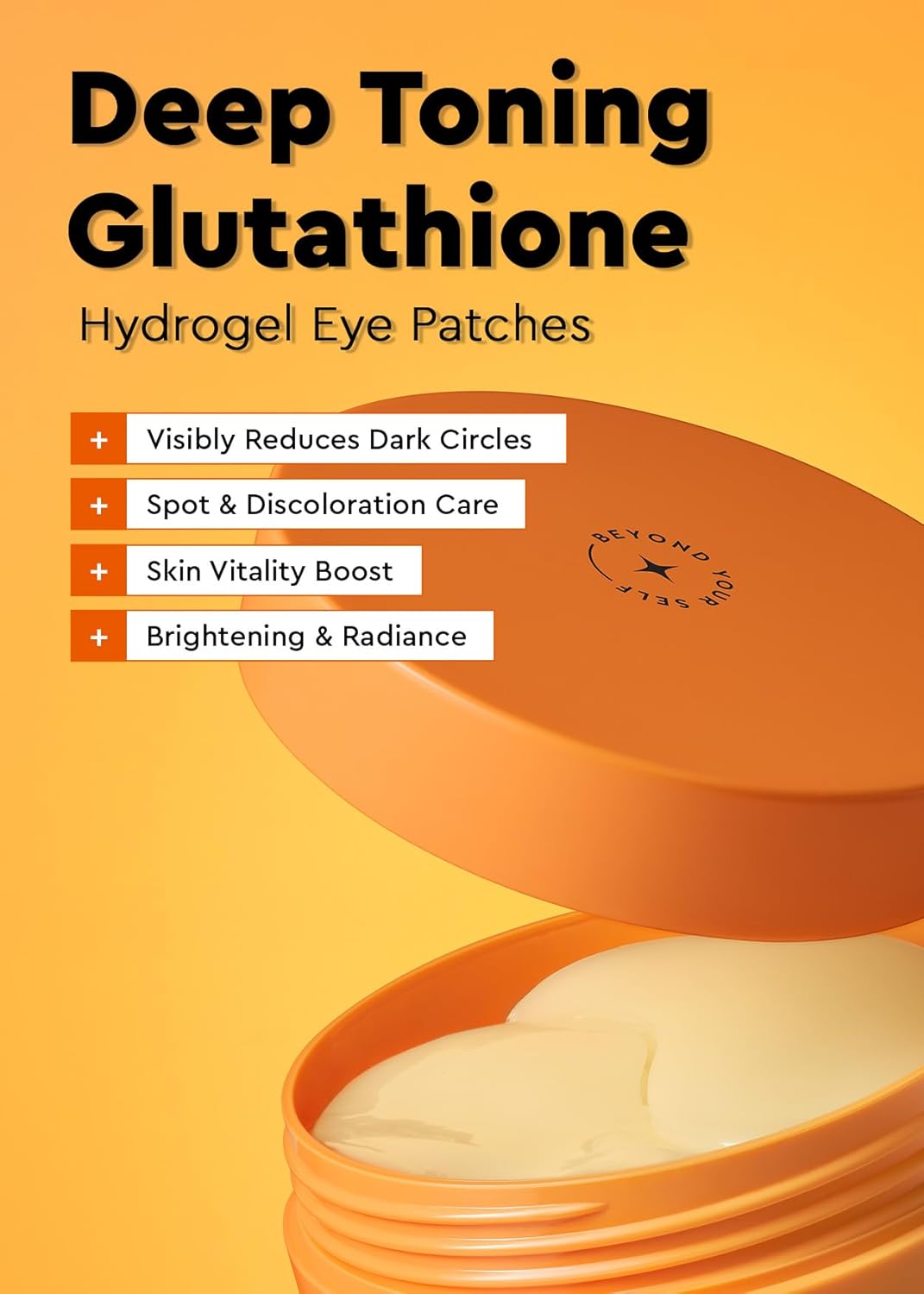 Bewants Hydrogel Eye Patches with Deep Toning Glutathione, 60 Patches, Under Eye Masks for