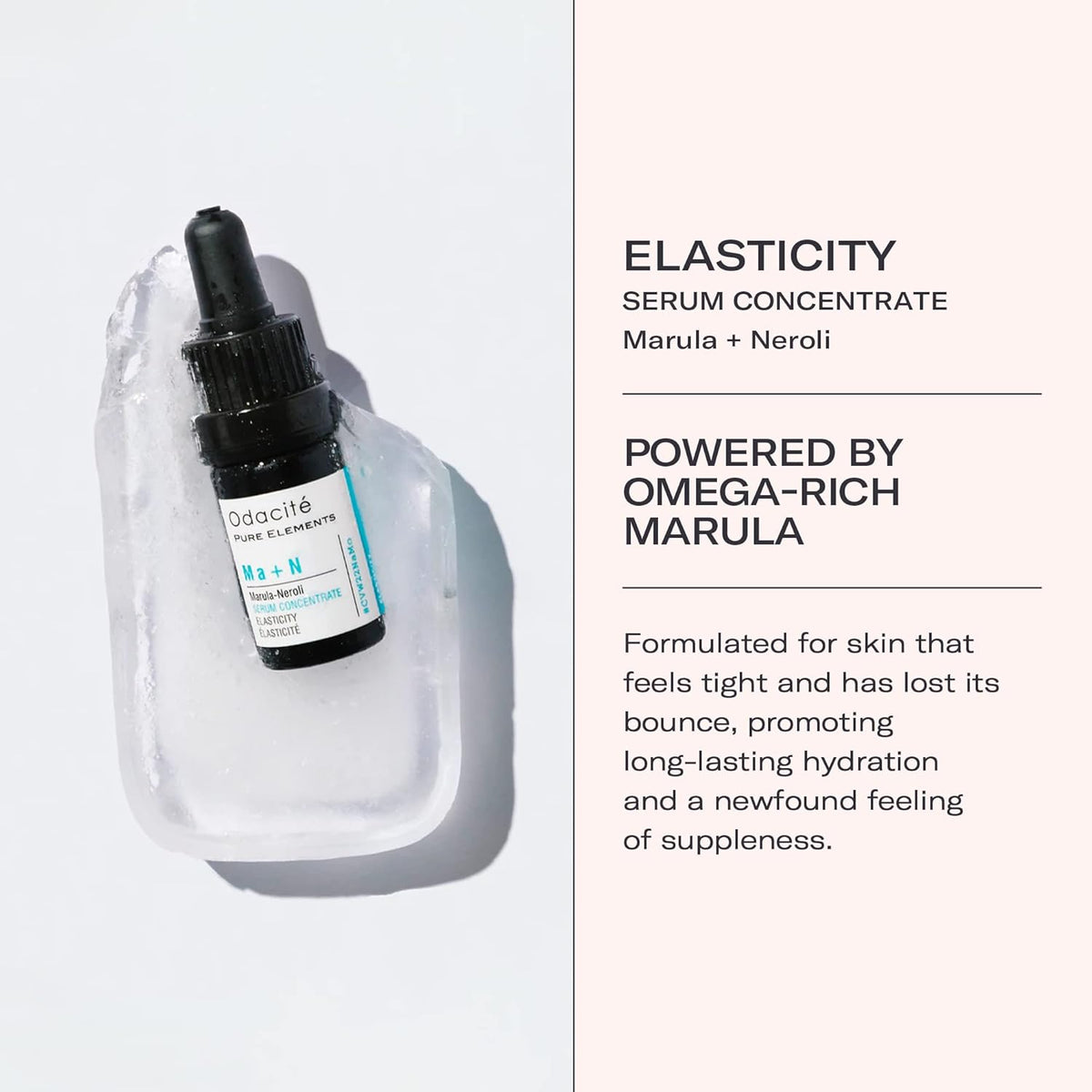 Odacité Anti Aging Serum Concentrate with Marula + Neroli, Elasticity Glow Recipe - Facial Oil for