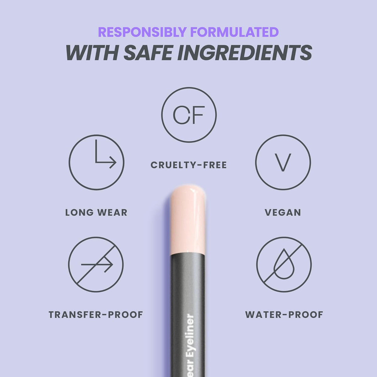 Wonderskin Eyeliner Pencil, 1440 Longwear Pink Eyeliner Pencil - Waterproof, Sharpenable & Smudge