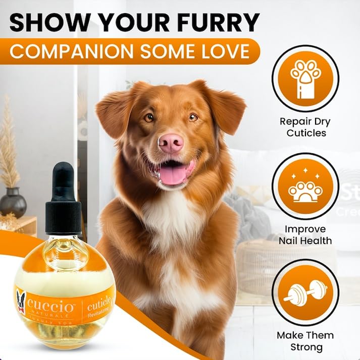Warren London Dog Cuticle & Nail Revitalizing Oil | Moisturize, Strengthen, and Nourish | Vitamin E