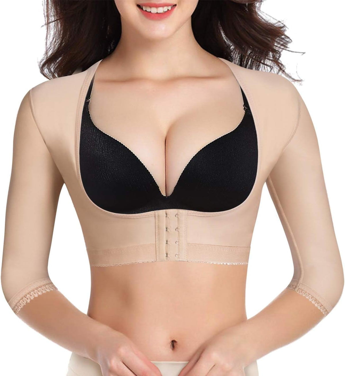 BRABIC Upper Arm Shaper Post Surgical Slimmer Compression Sleeves Posture Corrector Tops Shapewear