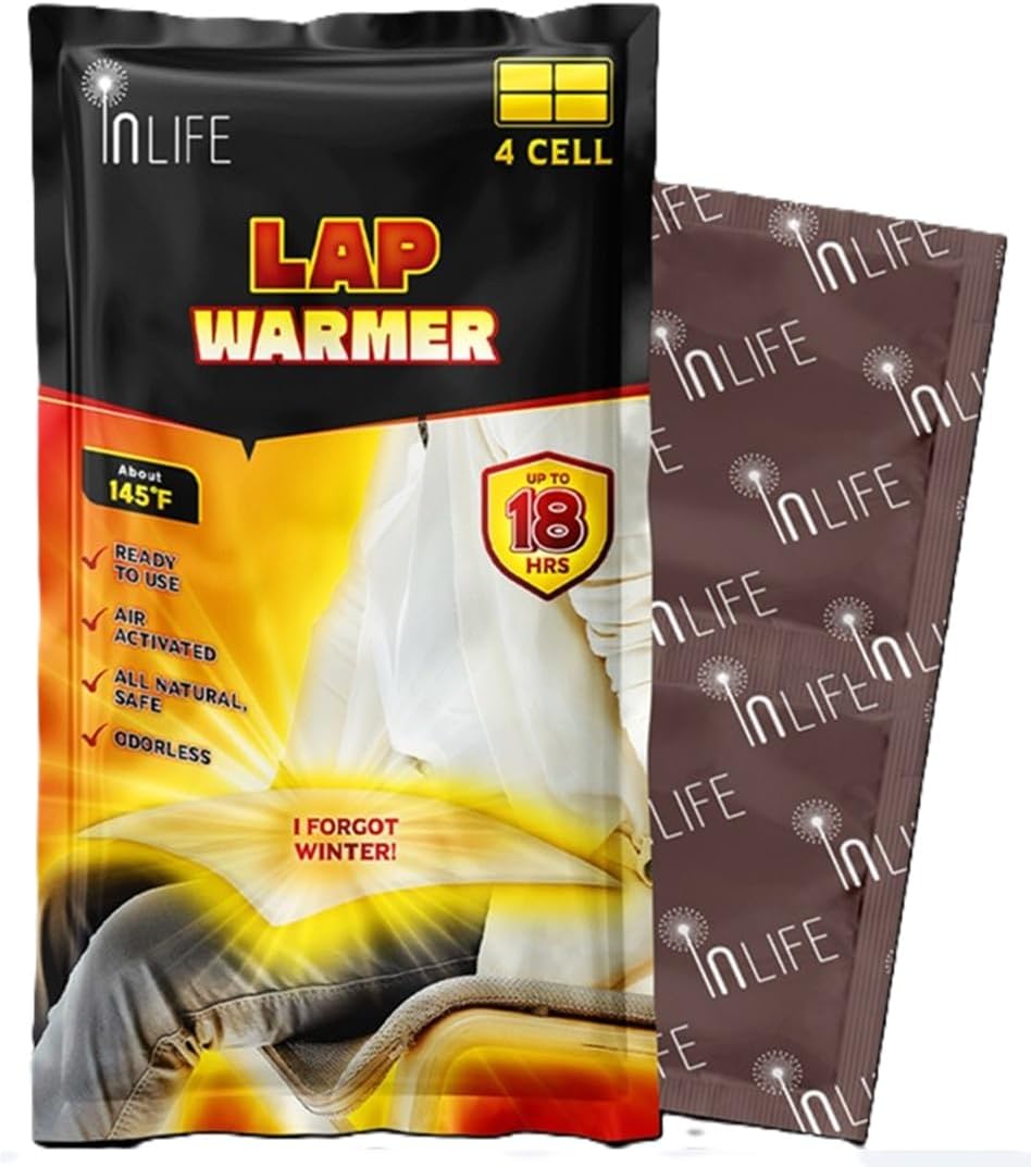 InLife Super Warmer for Lap and Body, All Natural & Safe, Bigger & Wider Area Covered, Higher