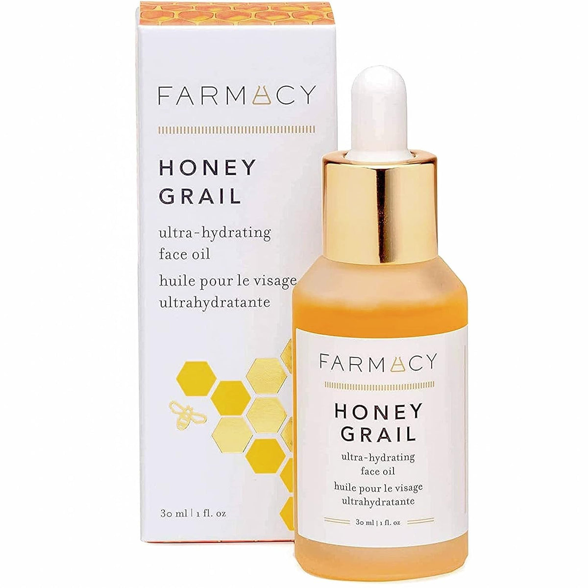 Farmacy Hydrating Face Oil - Honey Grail Nourishing Oil for Skin & Hair - Infused with Sea