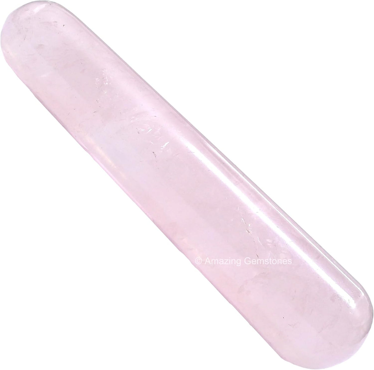 Amazing Gemstone Rose Quartz Crystal Wand Massage Stick - Pelvic Wand Gua Sha for Adults - Crystals
