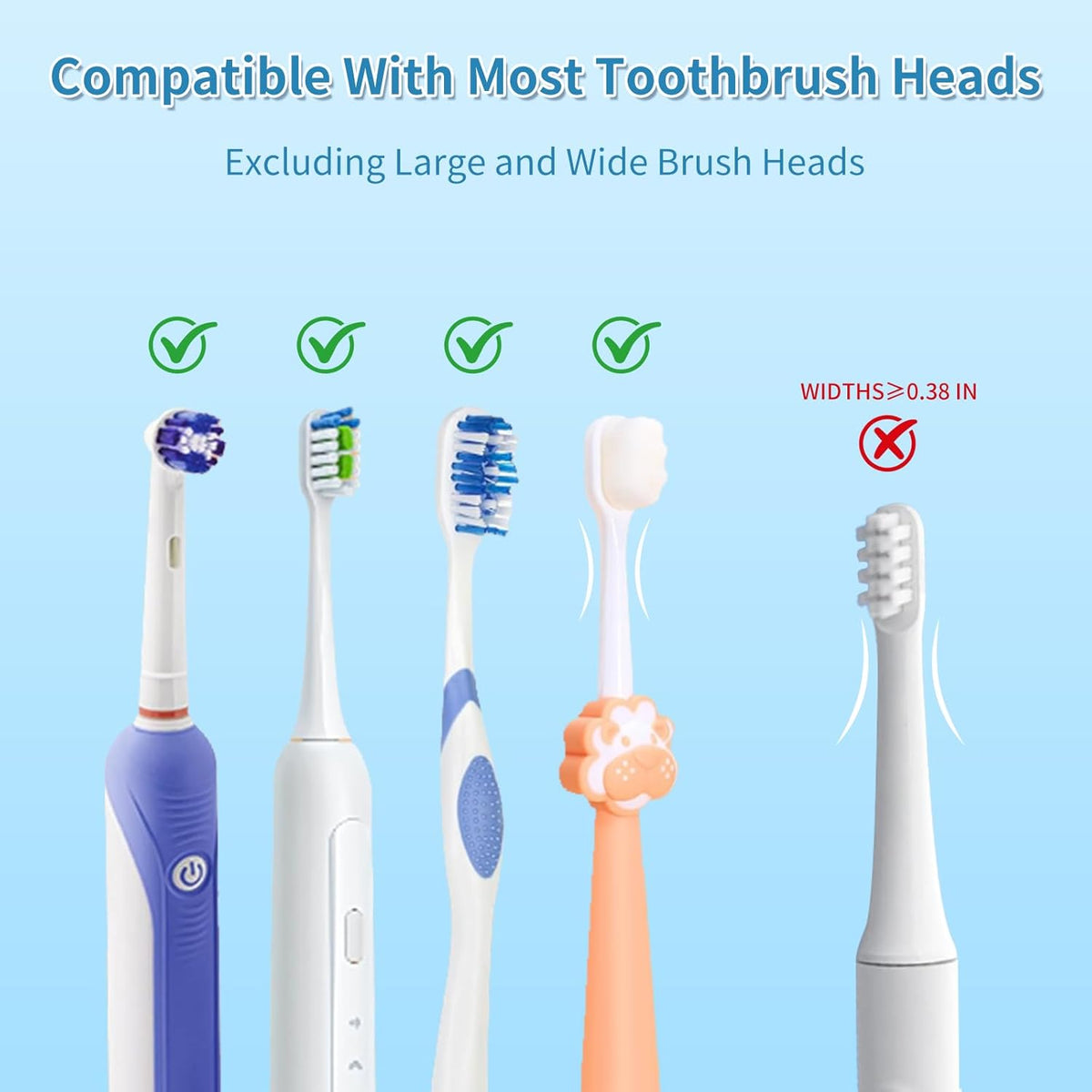 UV Toothbrush Sanitizer and Holder, Wall-Mounted Electric Toothbrush Cleaner with Air Drying &