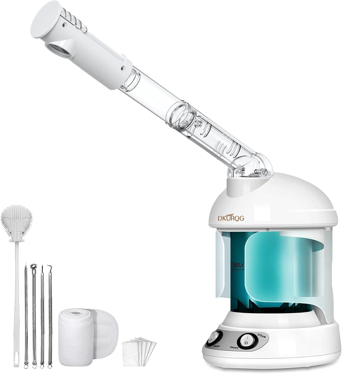 Facial Steamer, Nano Ionic Face Steamer for Facial Deep Cleaning Portable Ozone Steamer with