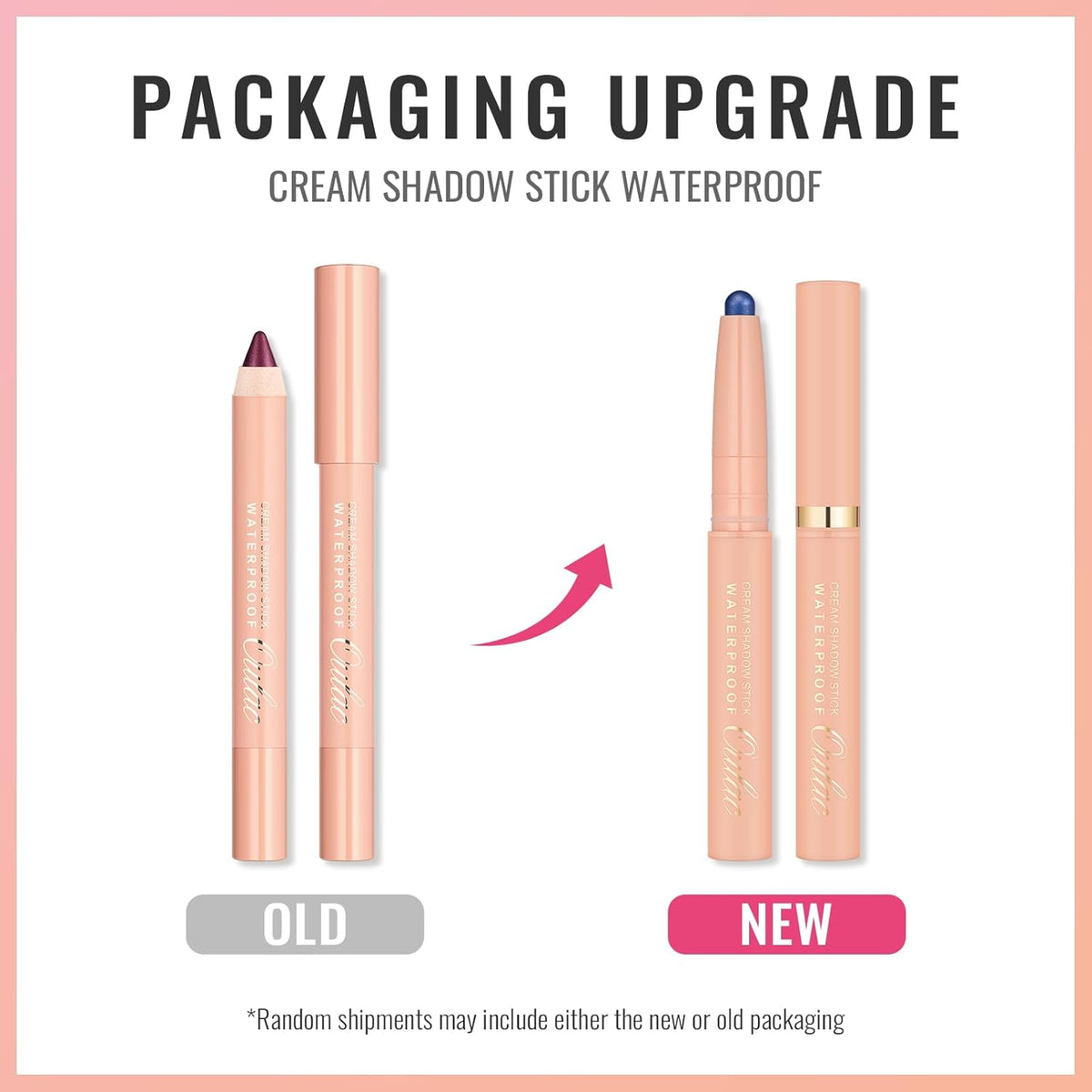 Oulac Waterproof Eye Shadow Stick Smooth and Long Lasting, Shimmering Glitter Finish, Blendable