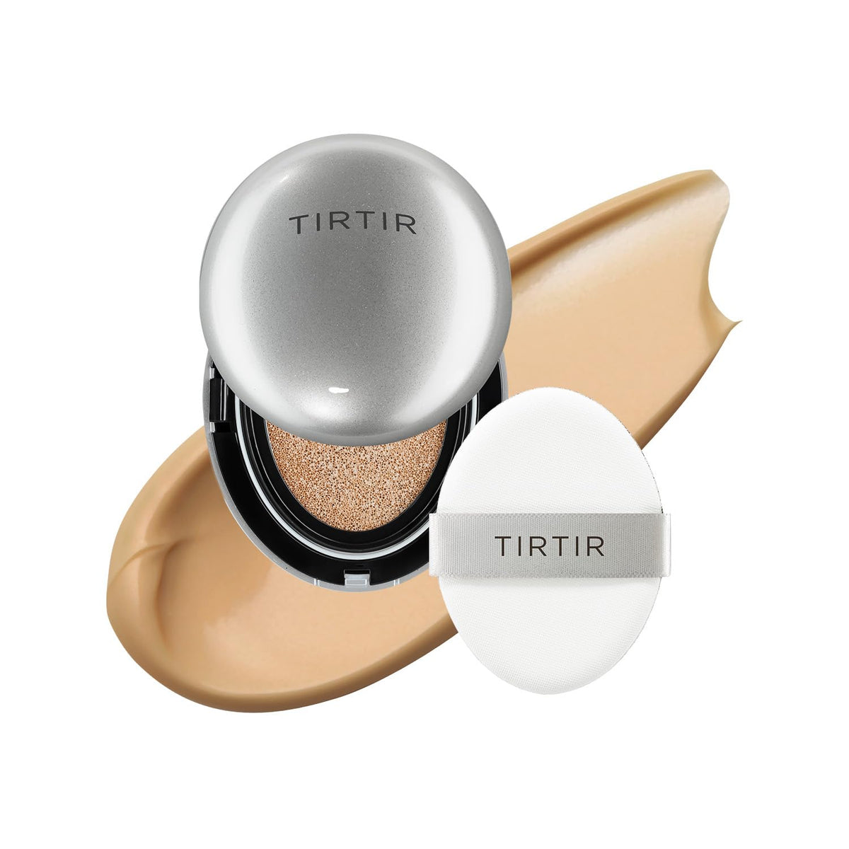 [*Mini Size*] TIRTIR Aura Glow Silver Cushion | Korean Cushion Foundation, (#31N French Beige, 0.15