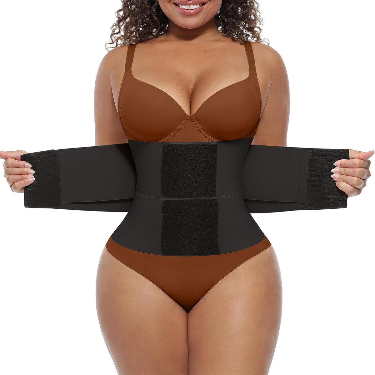 FeelinGirl Waist Trainer Long Torso Waist Cincher Trimmer Ab Belt Tummy Control Body Shaper Triple