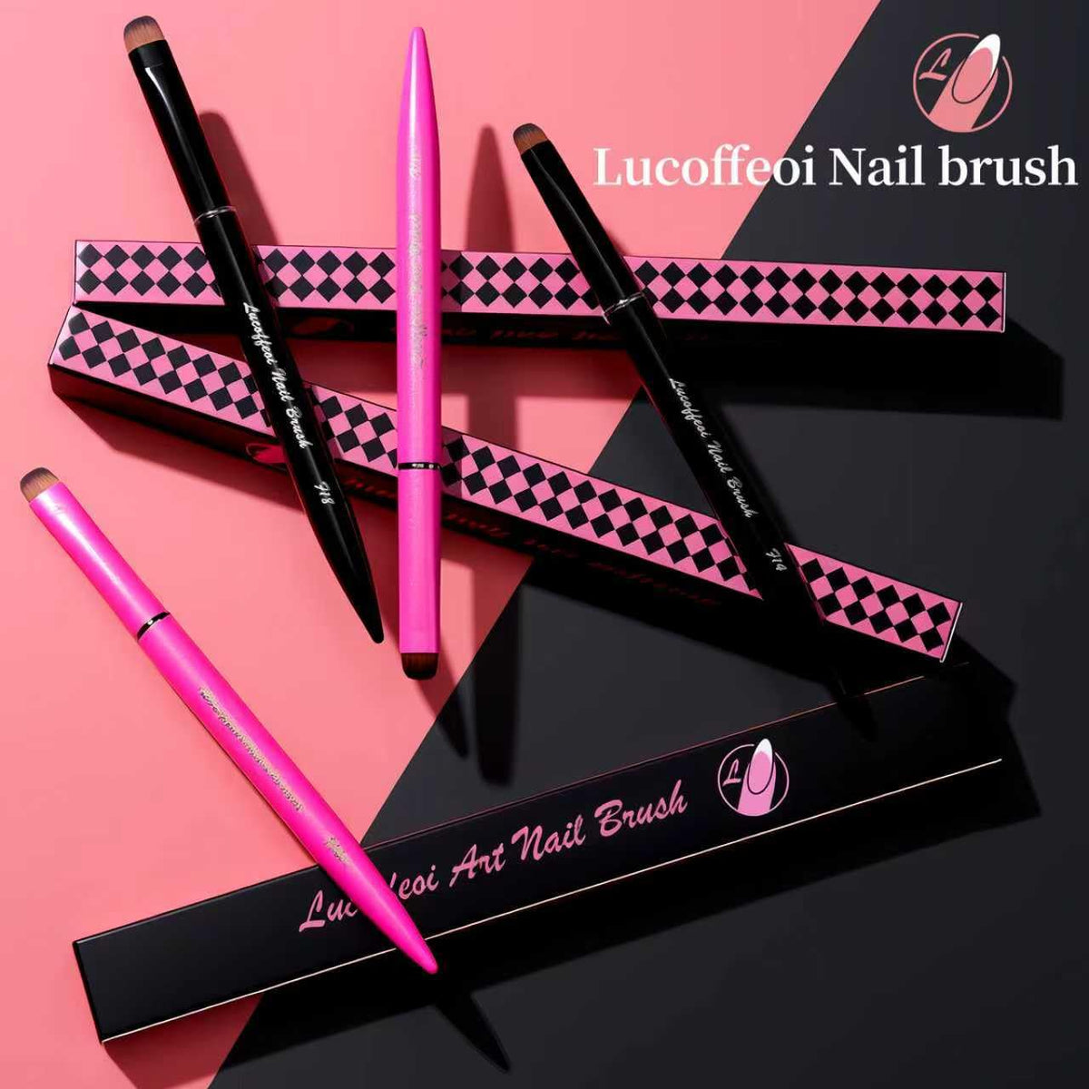 Nail Brush for French Tip, Nail Cleaning Brush for Gel & Acrylic - Professional Kolinsky Sable