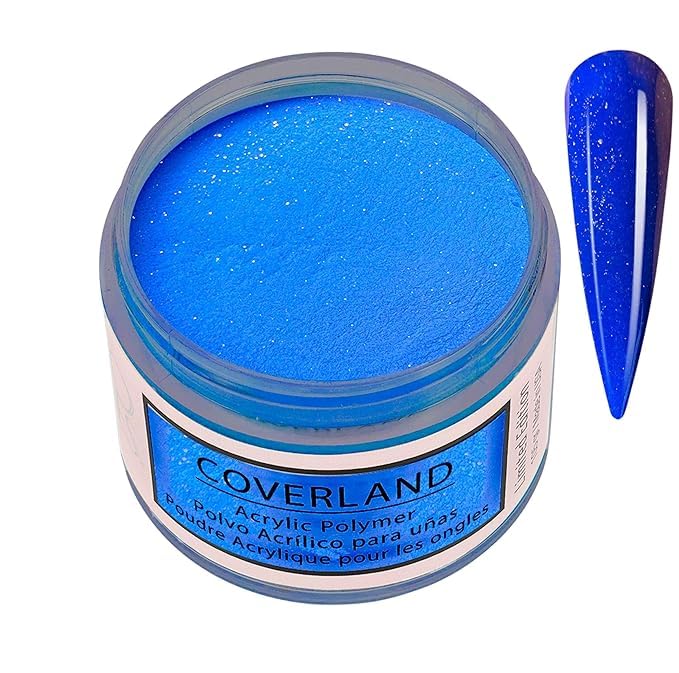 Tones Coverland Acrylic Nail Powder "Blue Splash" - Limited Edition Acrylic Powder for Nail Design