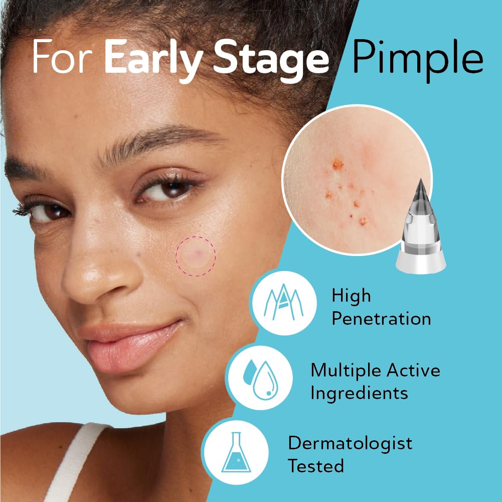 Microdart Acne Patches for Deep Blemishes - 18 Pimple Patches - Hydrocolloid Pimple Patch with