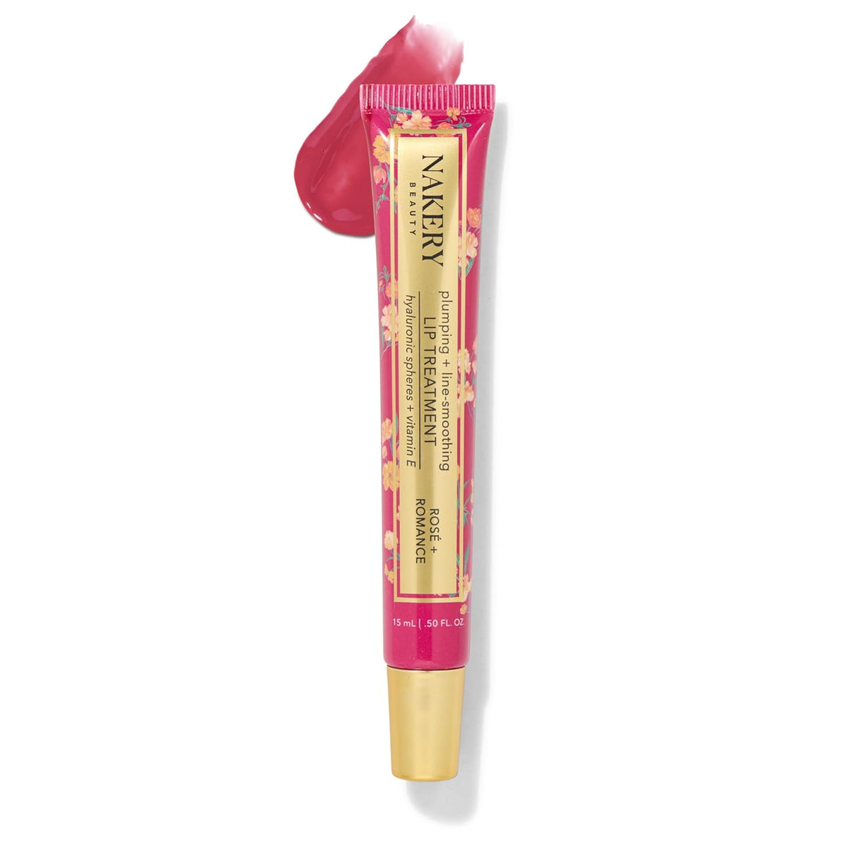 Nakery Plumping Lip Treatment for Dry Cracked Lips - Line Smoothing Lip Plumper for Women with