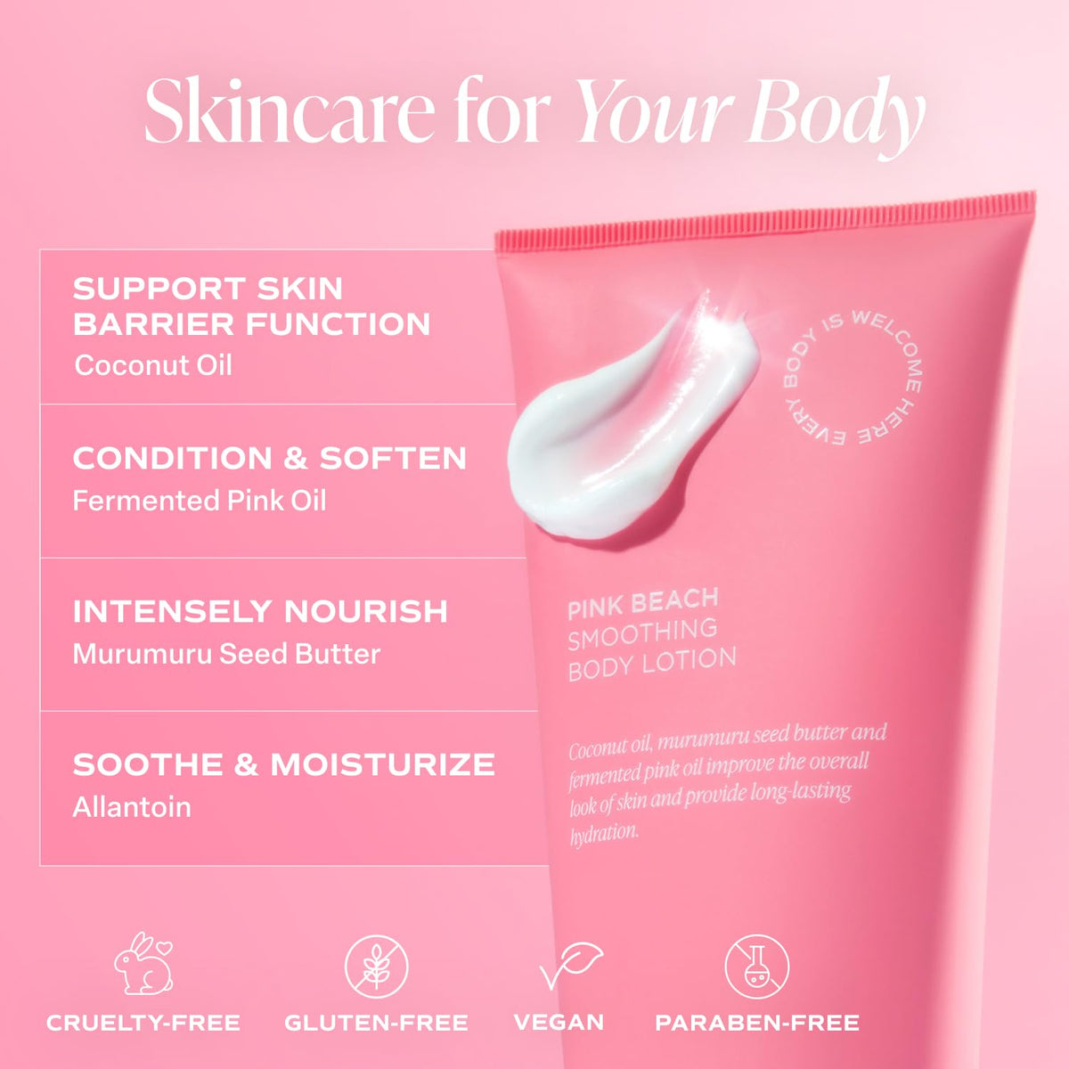 Saltair Body Lotion - 2 Pack Moisturizing Lotion For Dry Skin. Pink Beach Scented Hydrating Body