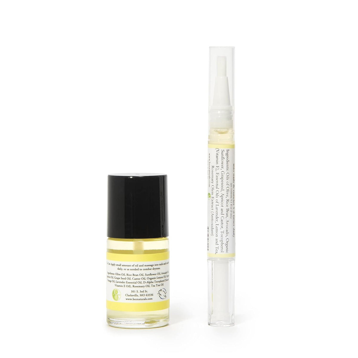 Bee Naturals Quick Fix Cuticle Oil Pen - Vitamin E Enriched Nail Revitalizer - Soothe & Repair with