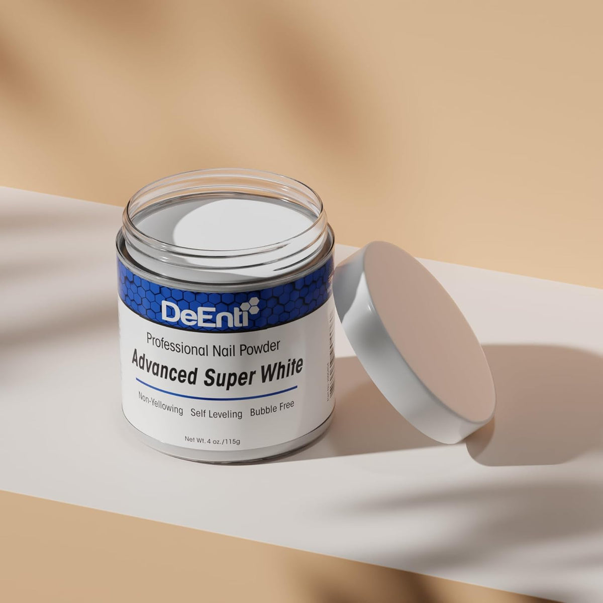 Acrylic Nail Powder, 4oz Bright White Acrylic Powder Dip for Nails, Long Lasting Salon Quality