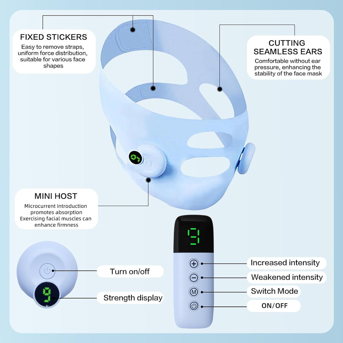 V-Shaped Face Machine Double Chin Reducer, Electric Double Chin Reducer & Face Lifting Device with