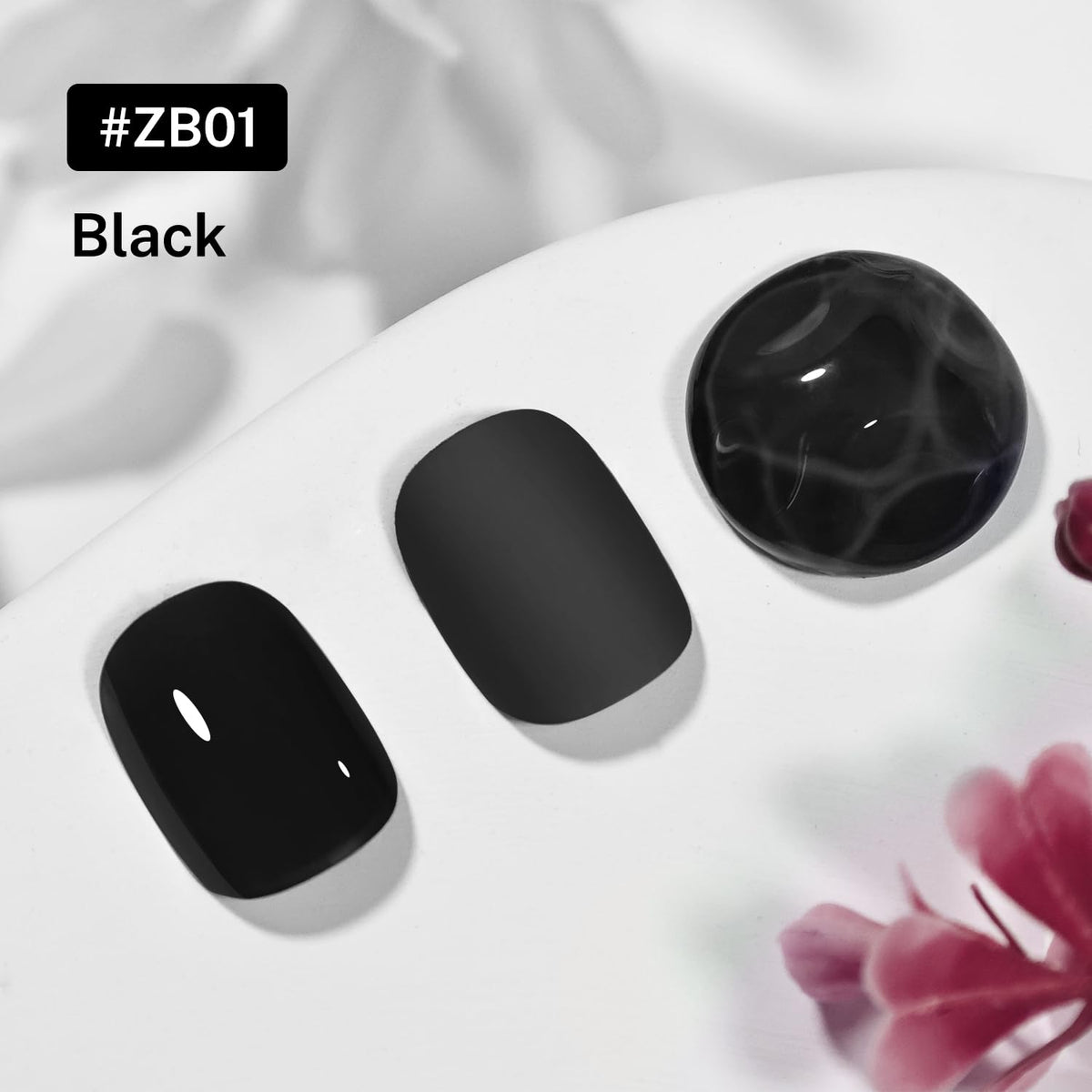 16.5ml Black Nail Polish Large Volume Quick Drying Nail Polish, Fast Drying and Long Lasting Color