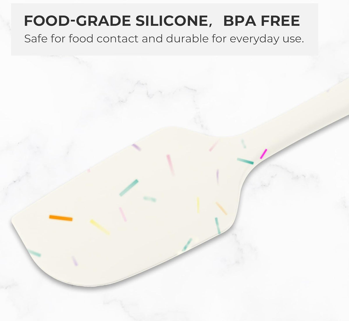 Elihome Mini Silicone Spoonula - Non-Stick Heat Resistant Silicone Scraper Spatula for Mixing