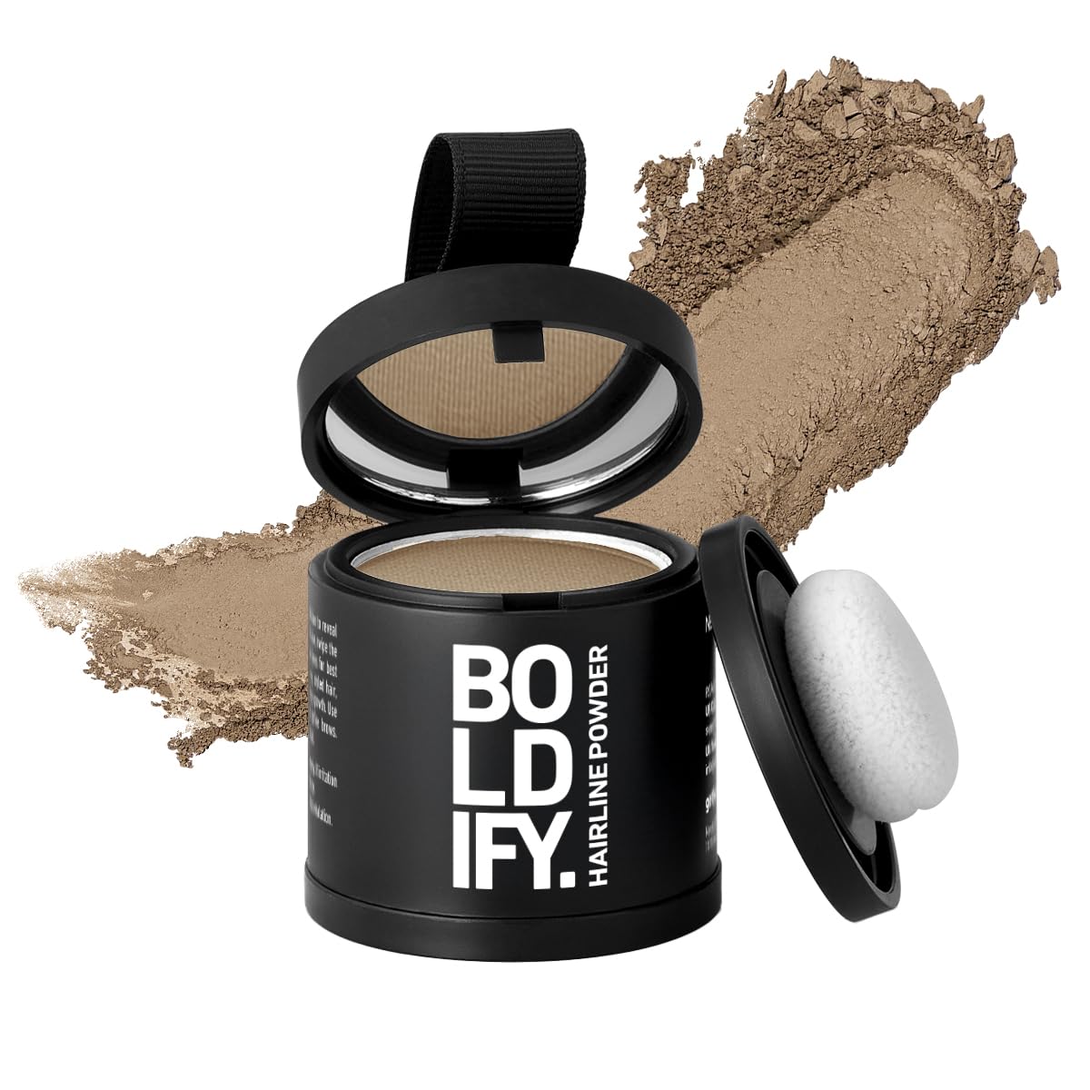 BOLDIFY Hairline Powder (LARGE, 10g) - Root Touch Up Hair Color for Gray Coverage - Bald Spot