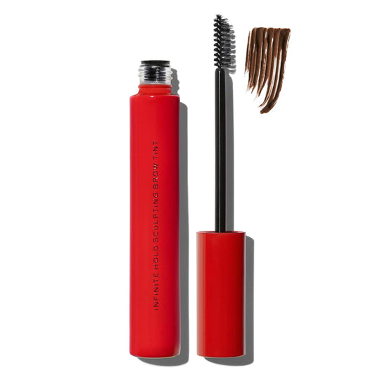 MAKE Beauty Infinite Hold Brow Tint. Brown Eyebrow Gel with Brush. Sculpt, Define, and Set Eyebrows