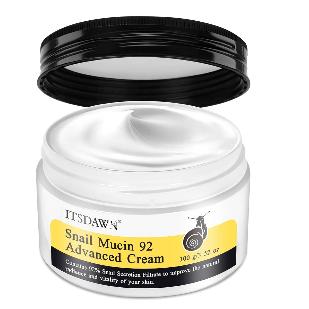 Snail Mucin 92% Repair Cream 100g, Face Moisturizer Hydrating Repair Face Cream for Dry & Sensitive