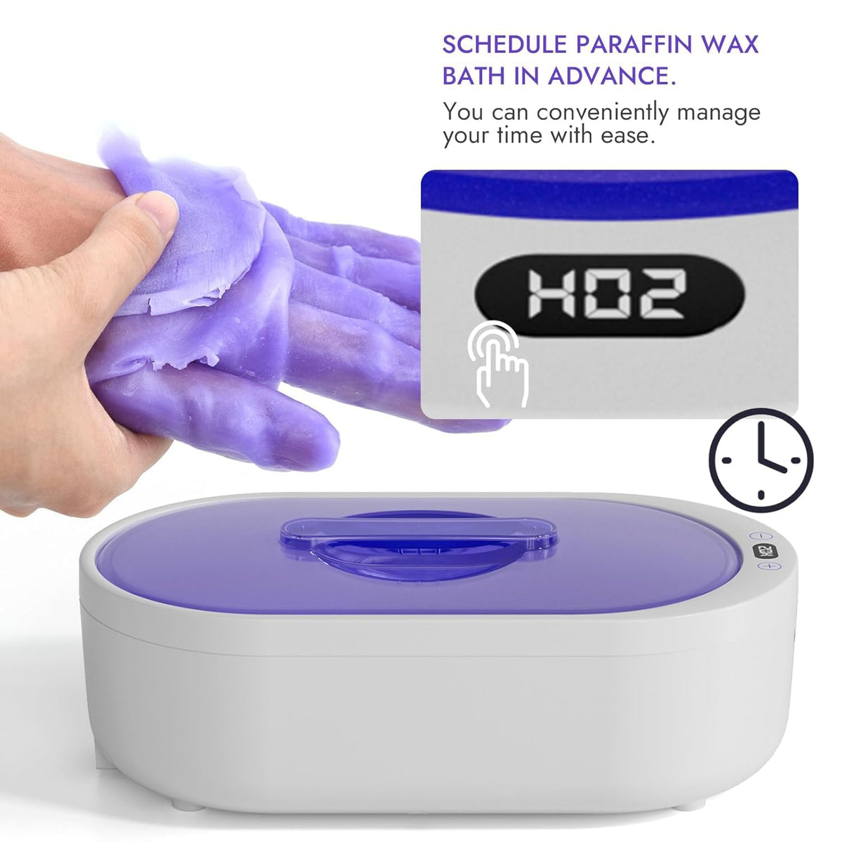 Small Paraffin Wax Machine for Hands - Professional Hand Wax Paraffin Machine 2L With 4Pack