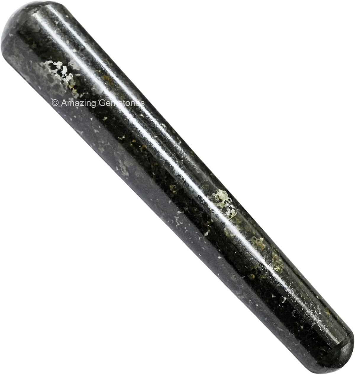 Amazing Gemstone Nuummite Crystal Wand Massage Stick - Pelvic Wand Gua Sha for Adults - Crystals