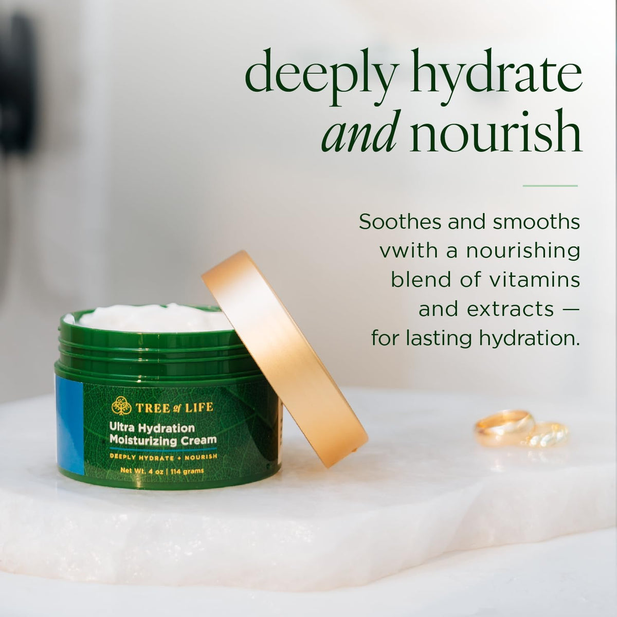 Tree of Life Beauty Moisturizer, Ultra Hydration Face Cream - Hydrating Face Lotion, Reduces Dark
