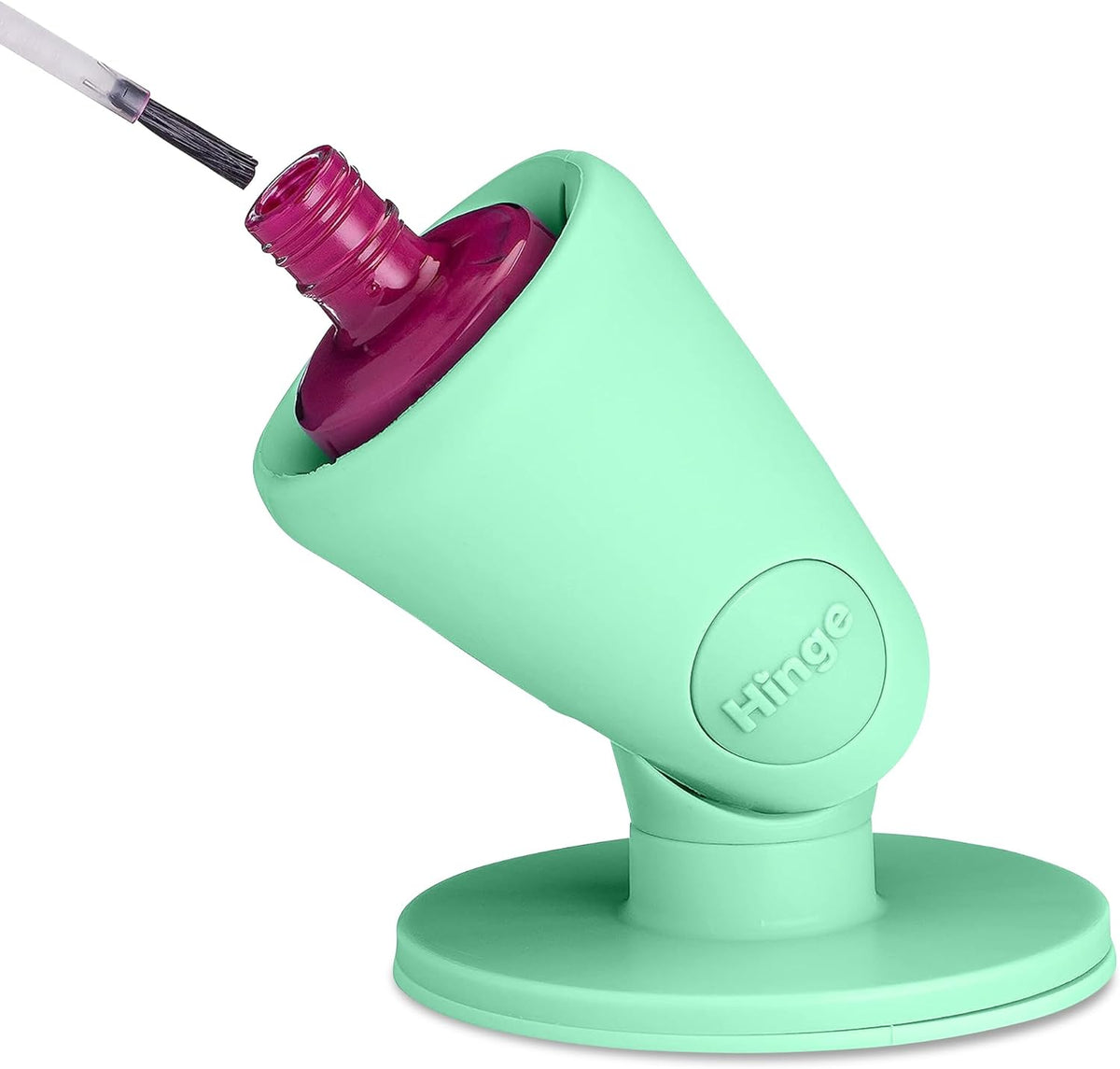 tweexy Hinge Untippable Nail Polish Bottle Holder | Anti-Spill Nail Polish Holder Stand, Tilted
