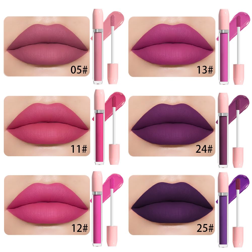 BINGBRUSH Super Matte Longwear No-Budge Stay On Smudge Proof Liquid Lipstick Long Lasting Makeup